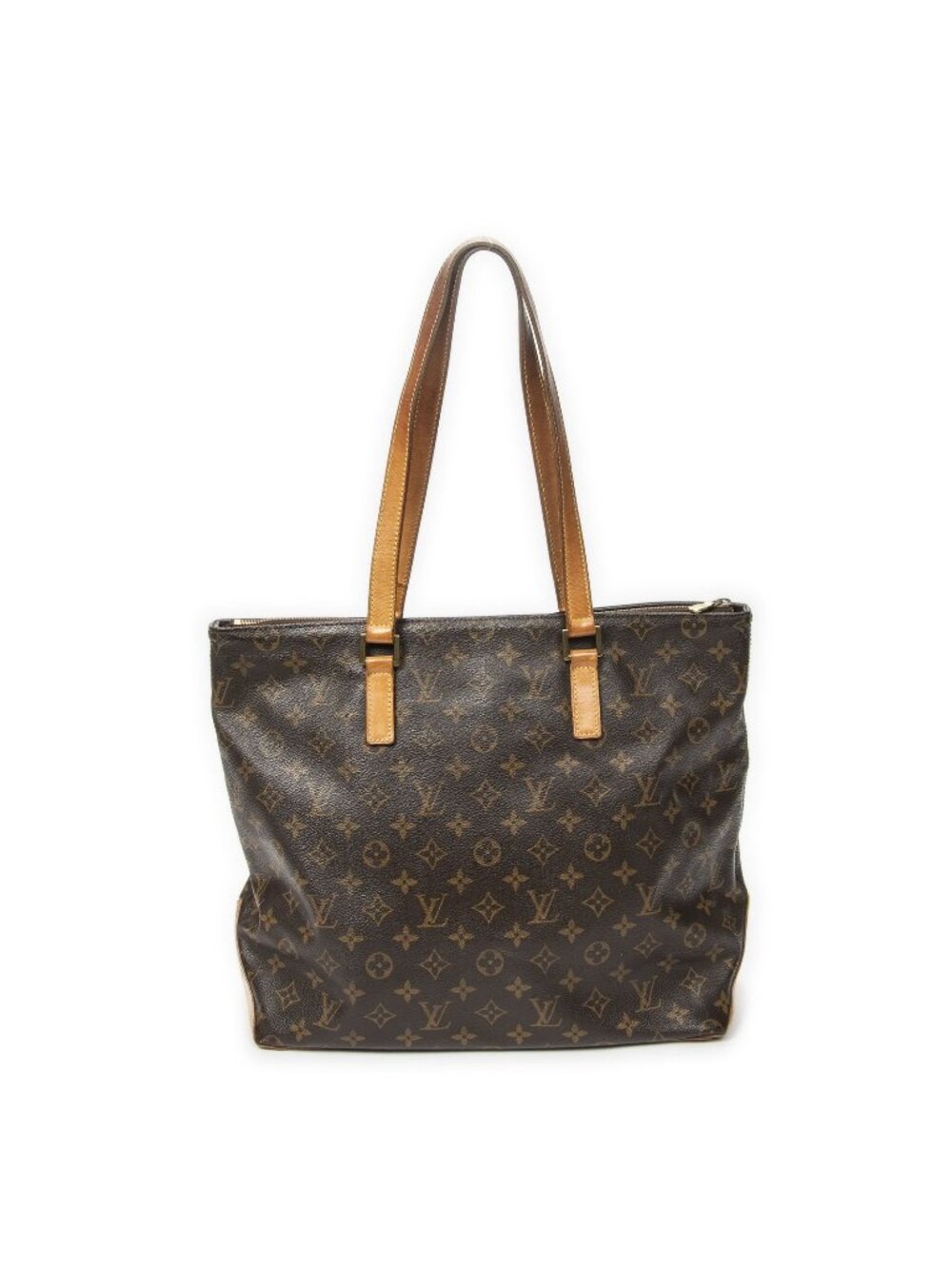 Louis Vuitton Cabas Mezzo Brown Monogram Canvas Tote